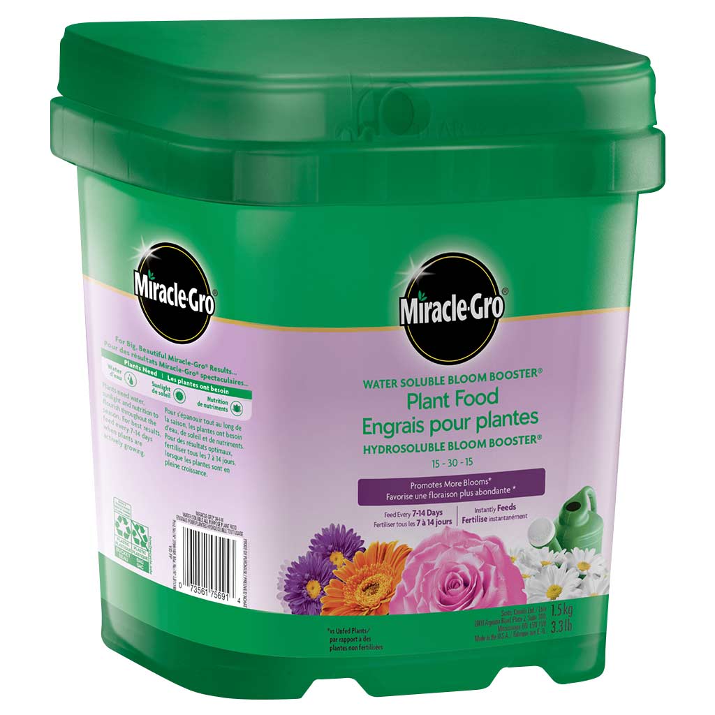 MIRACLE GRO WTR SOLUBLE ULTRA BLOOM PLANT FOOD 15-30-15 1.5KG