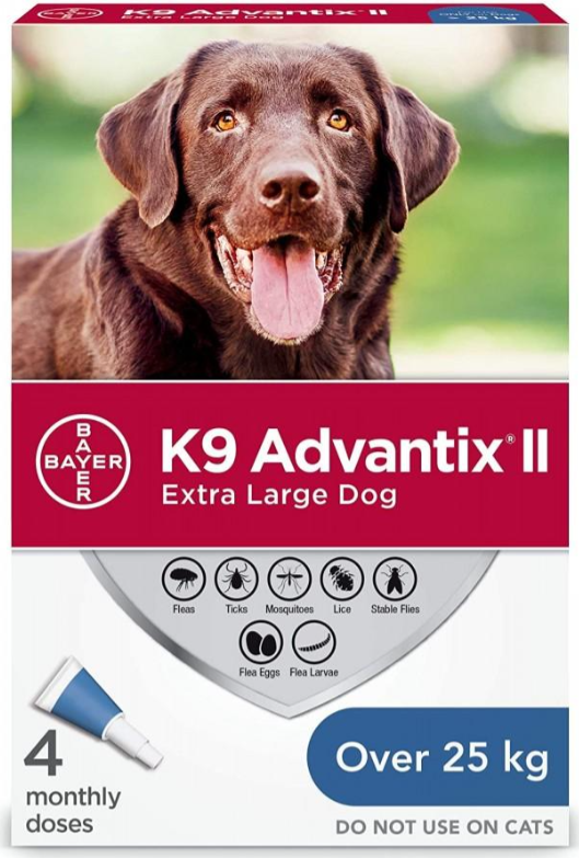 ADVANTIX II 4 DOSE DOGS 25KG+