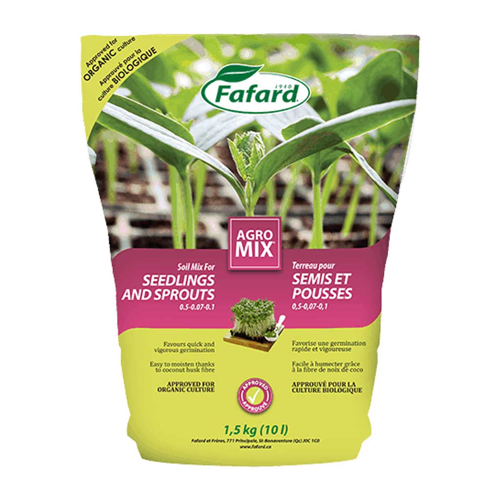 FAFARD AGRO MIX SOIL FOR SEEDLING AND SPROUTS 10L