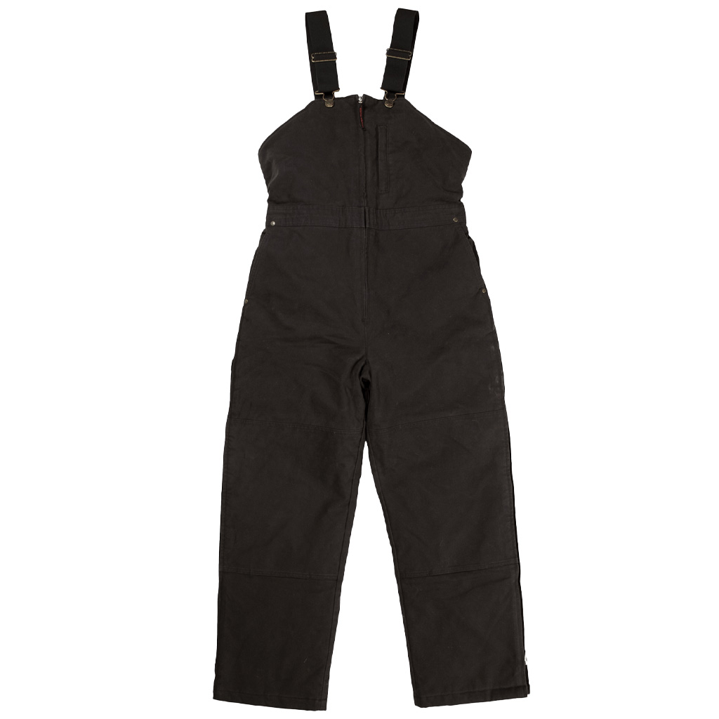 TOUGH DUCK LADIES INSULATED BIB OVERALL BLACK 2X-LARGE