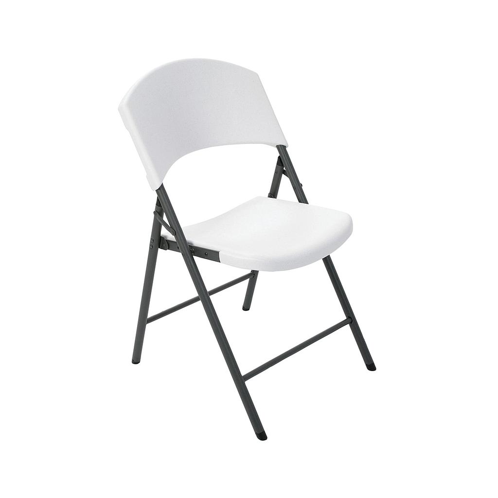 DMB LIFETIME FOLDING CHAIR PLASTIC WHITE 7125768