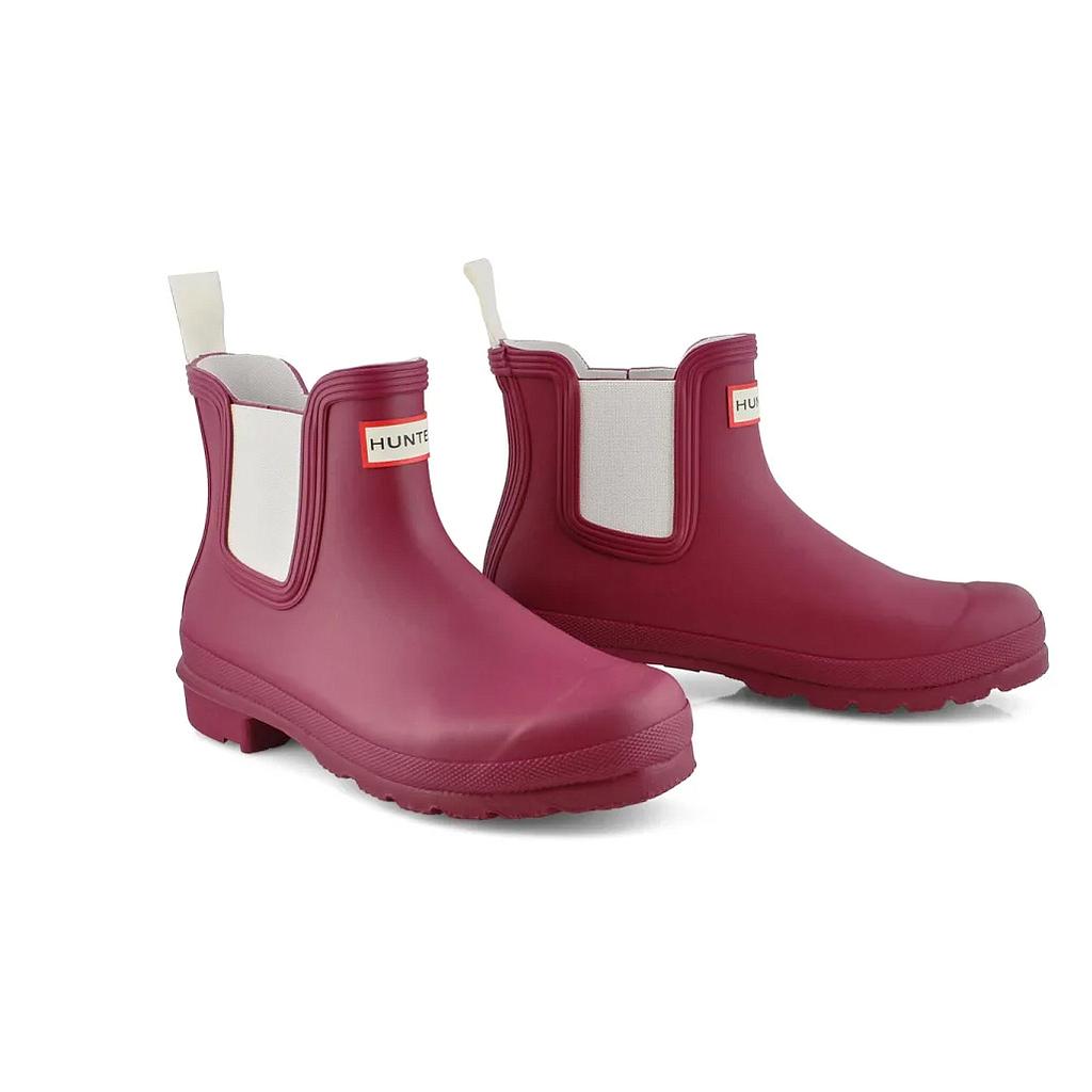 Hunter Original Chelsea Boot Red Algae Size 6