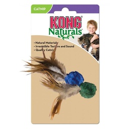 [10082572] KONG CAT NATURAL CRINKLE BALL W/ FEATHER