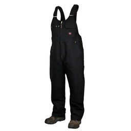 [10087290] TOUGH DUCK LADIES UNLINED BIB OVERALL BLK SM