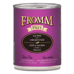 [10088592] FROMM DOG GOLD SALMON &amp; CHICKEN PATE 12OZ