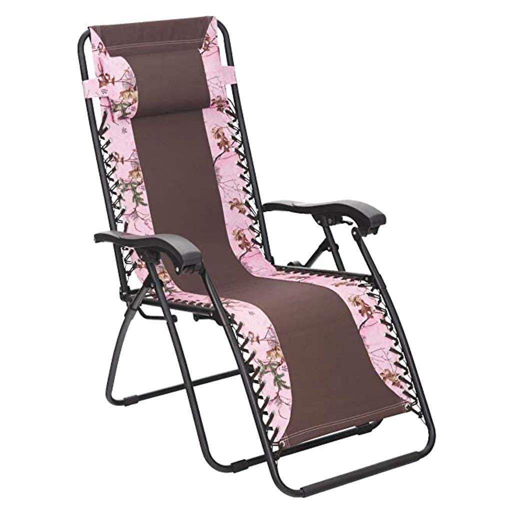 Outdoor Camping Pink Camo Camping Chair Realtree Relaxer Chair
