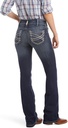 ARIAT WOMENS MIDRISE BOOTCUT JEAN R.E.A.L. ENTWINED MARINE 33 S