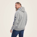 ARIAT MENS REBAR GRAPHIC HOODIE HTHR GRY/ULTRMRN SML