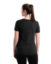 BERNE WOMENS PERFORMANCE V-NECK SHORT SLEEVE TEE BLACK (S)