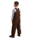 BERNE YOUTH SOFTSTONE INSULATED BIB OVERALL BARK (XS)