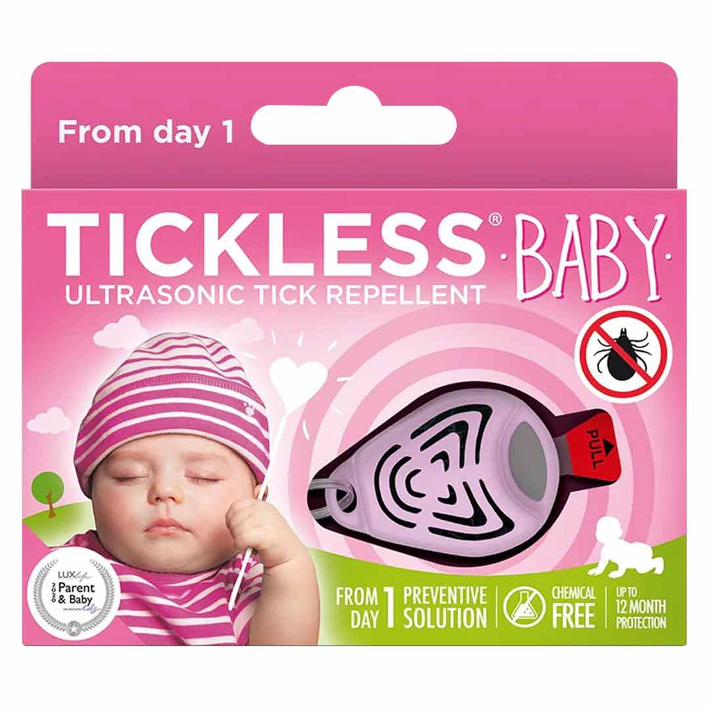 TICKLESS KID ULTRASONIC TICK &amp; FLEA REPELLENT-pink