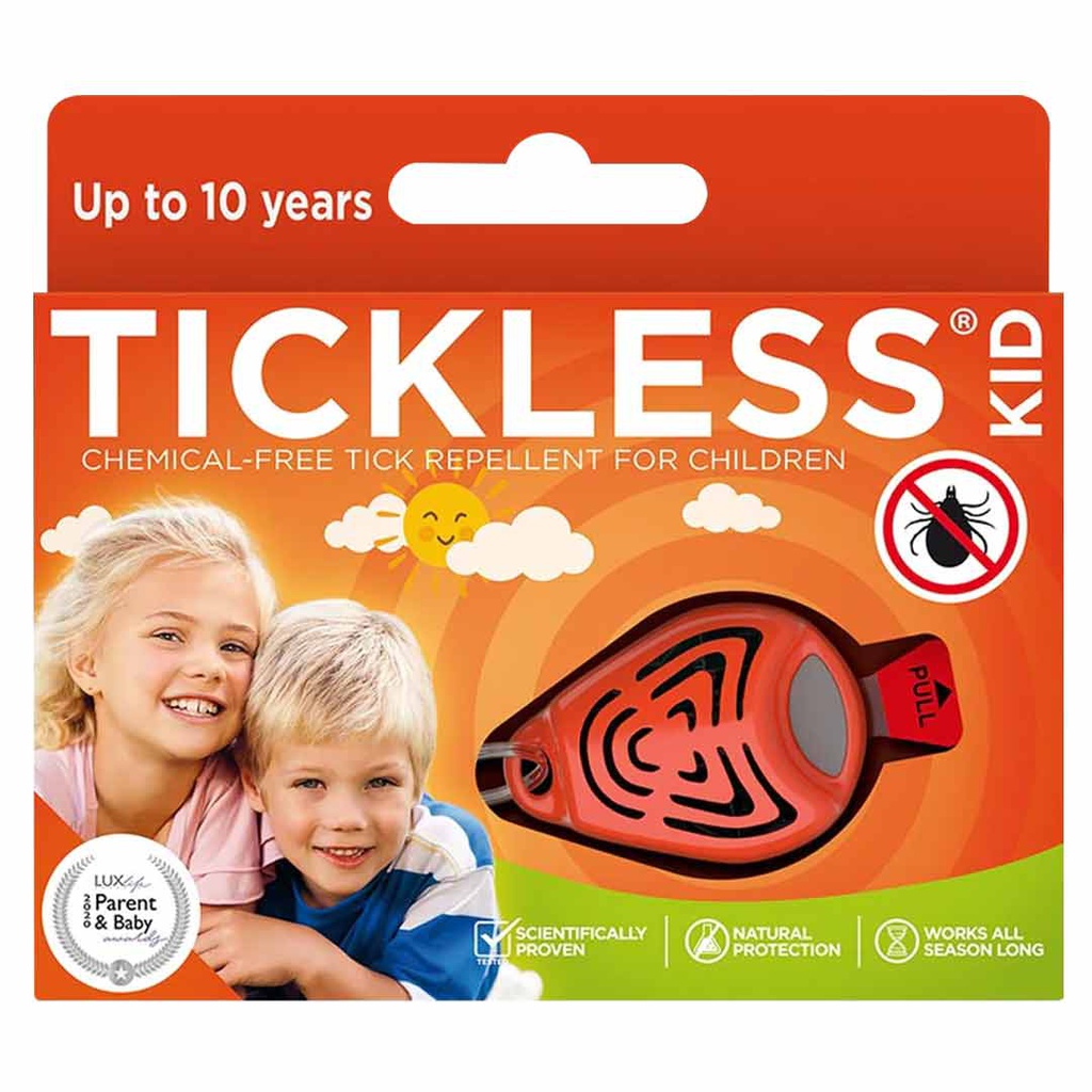 TICKLESS KID ULTRASONIC TICK &amp; FLEA REPELLENT-orange