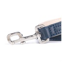 MY FAMILY HERMITAGE LEASH LEATHER BLUE &amp; CREAM S-3