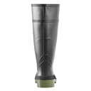 BAFFIN PETROLIA RUBBER BOOT STP BLACK/GREEN SZ 7 back