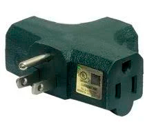 SHOPRO TRIPLE TAP OUTLET ADAPTOR GREEN