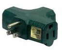 SHOPRO TRIPLE TAP OUTLET ADAPTOR GREEN
