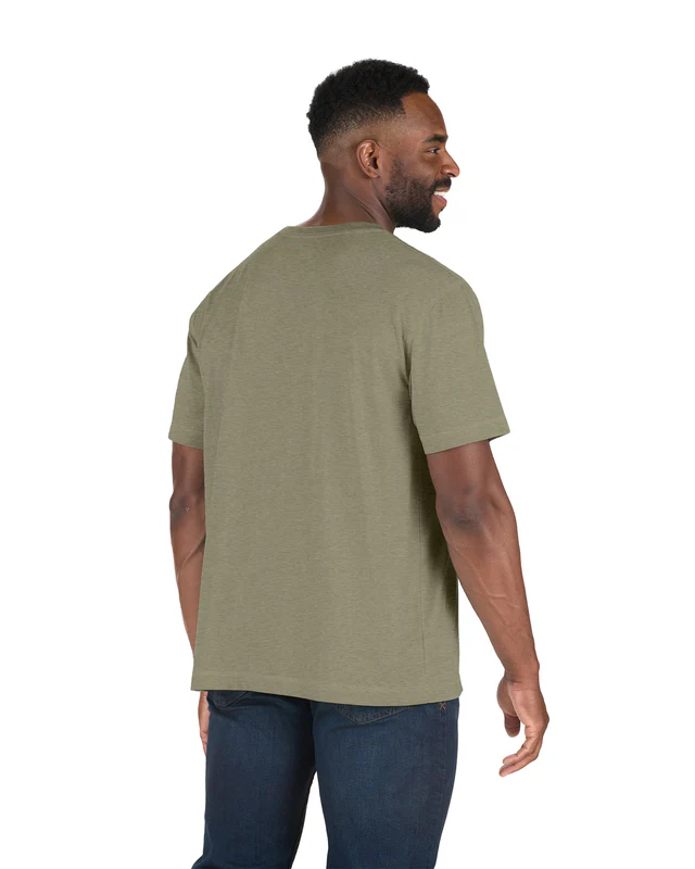 BERNE MENS PERFORMANCE SHORT SLEEVE POCKET TEE LICHEN (S)