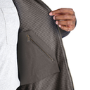 BERNE MENS GRID FLEECE-LINED FULL ZIP HOODED SWEATSHIRT GRAPHITE (XL)