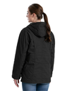 BERNE WOMENS SOFTSTONE WASHED DUCK UTILITY COAT BLACK (L)