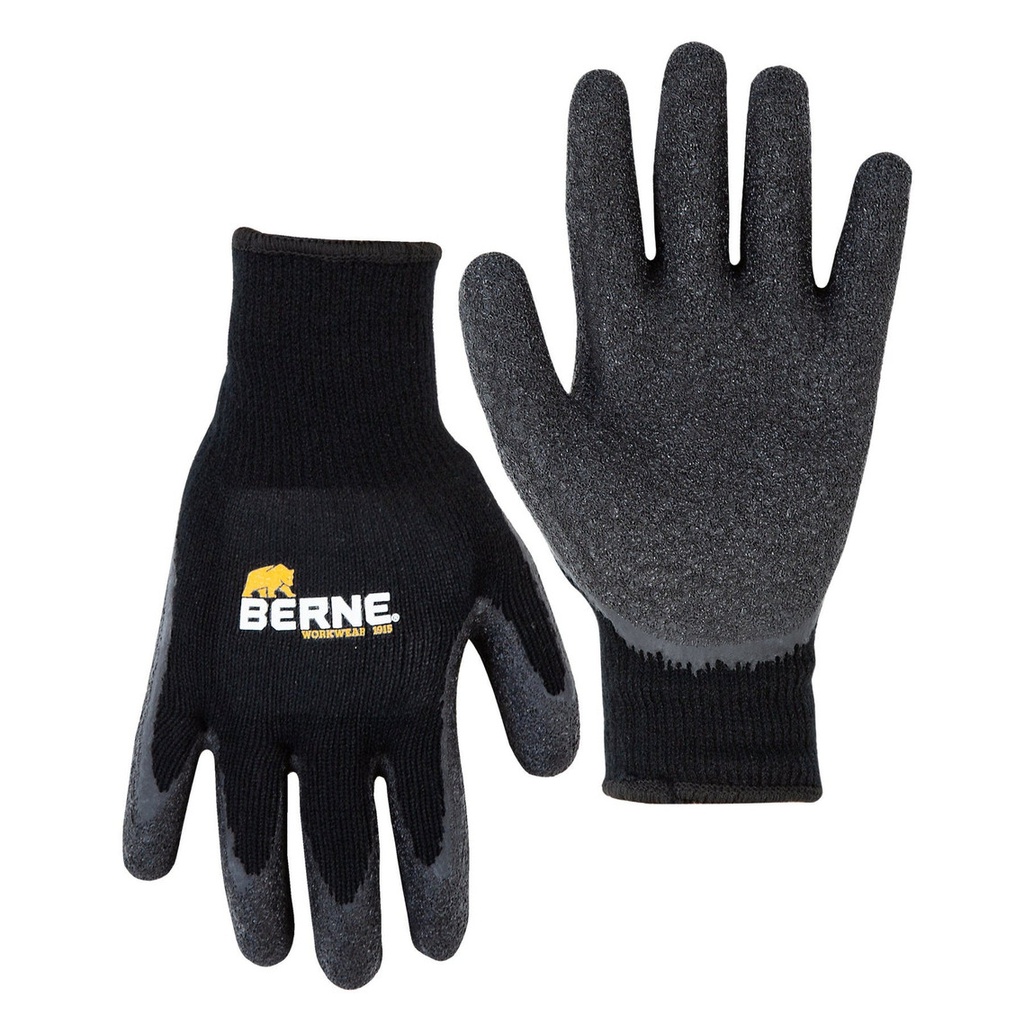 BERNE QUICK GRIP GLOVE BLACK (2XL)(3PK)
