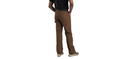 BERNE MENS WASHED DUCK RELAXED FIT CARPENTER PANT BARK (34Wx38)