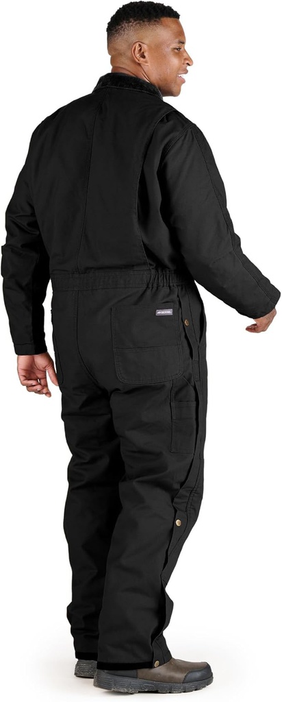 BERNE MENS HERITAGE DUCK INSULATED COVERALL BLACK (3XL)