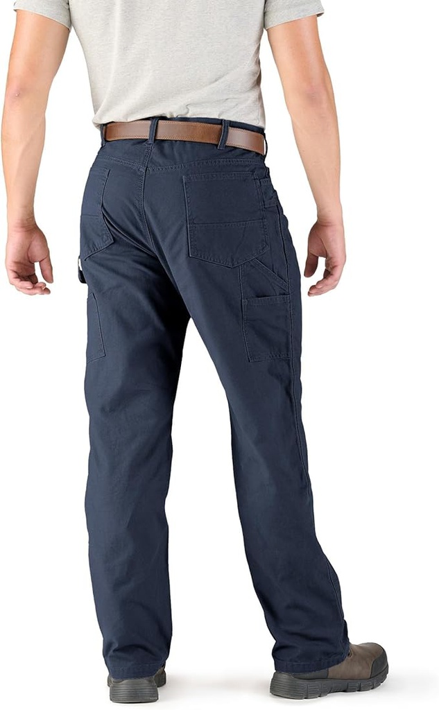 BERNE MENS WASHED DUCK RELAXED FIT CARPENTER PANT NAVY (30Wx40)