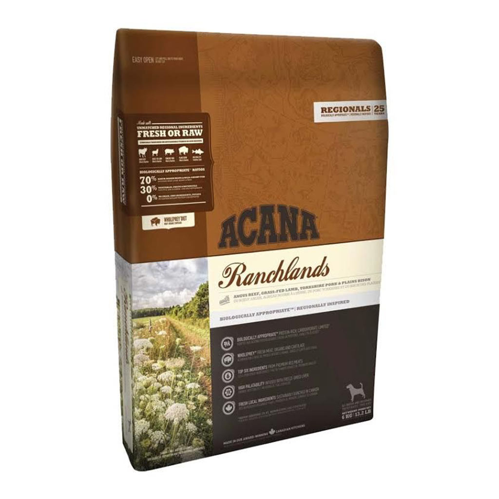 ACANA DOG HIGHEST PROTEIN GF RANCHLANDS 11.4KG