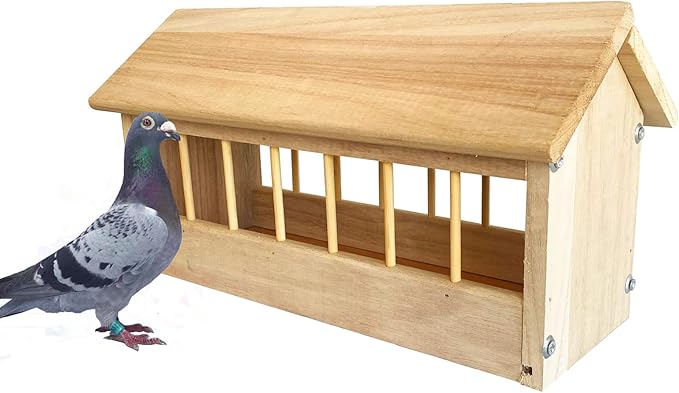 BADEN WOODEN PIGEON FEEDER 25CM
