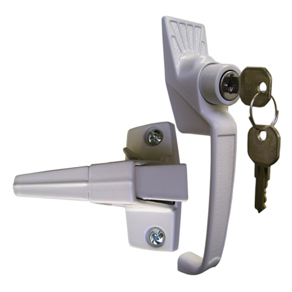 DMB - IDEAL SECURITY SK12 LOCK PUSHBUTTON KEYED, WHT