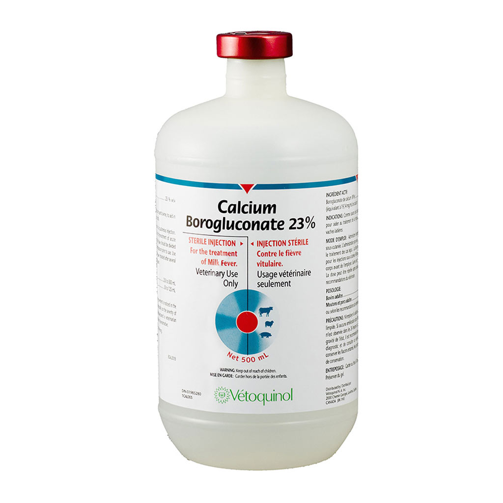 DV - VETOQUINOL CALCIUM BOROGLUCONATE 23% 500ML