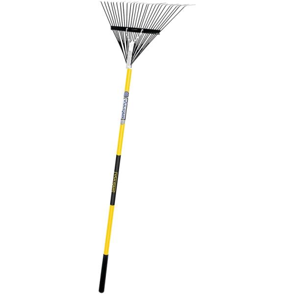 VULCAN LEAF RAKE 26&quot; 26-TINE 54&quot; FIBERGLSS HNDL - 34560