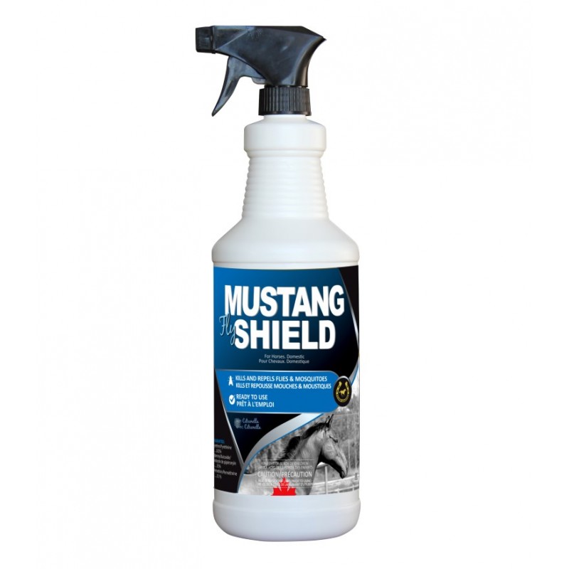 GOLDEN HORSESHOE MUSTANG FLY SHIELD 1L W/ SPRAYER