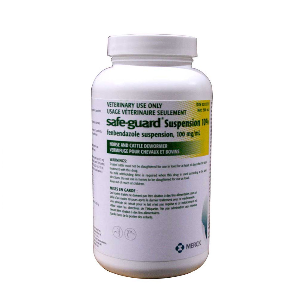 SAFE-GUARD DEWORMER ORAL SUSPENSION 10% CATTLE &amp; HORSES (500ML)