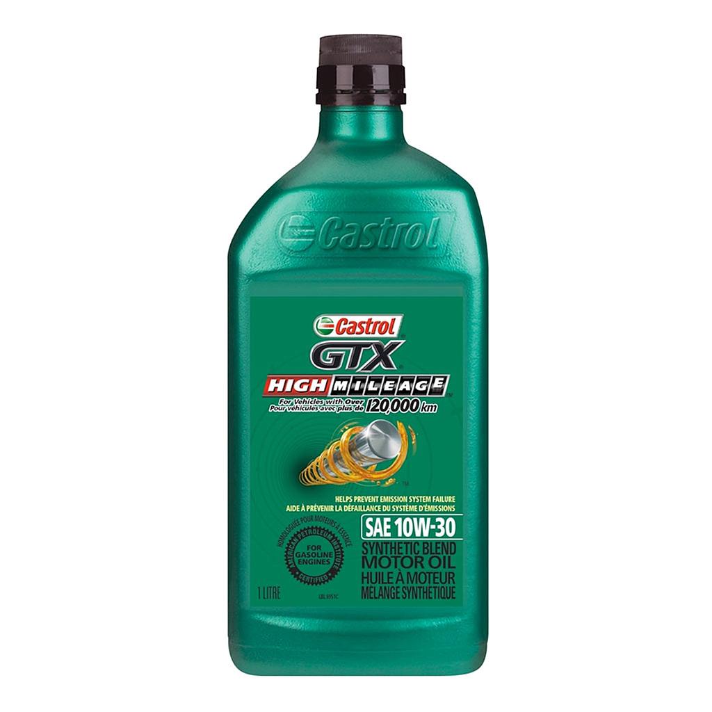 CASTROL GTX MOTOR OIL SAE 10W30 HIGH MILEAGE 1L