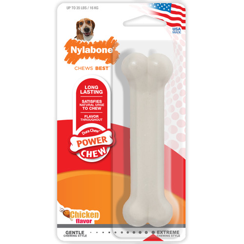 NYLABONE POWER CHEW TEXTURED CHICKEN WOLF