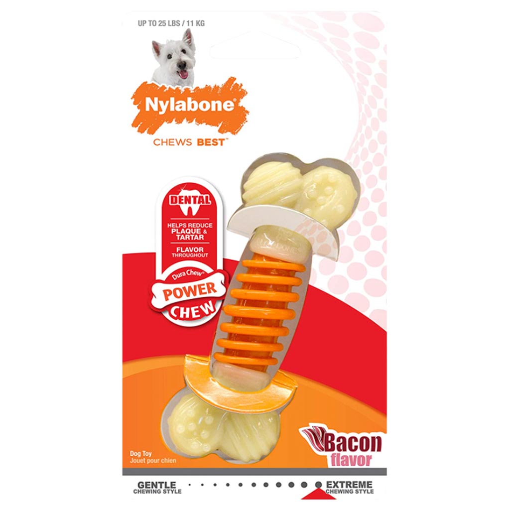 DV - NYLABONE DENTAL PRO ACTION POWER CHEW BACON REGULAR