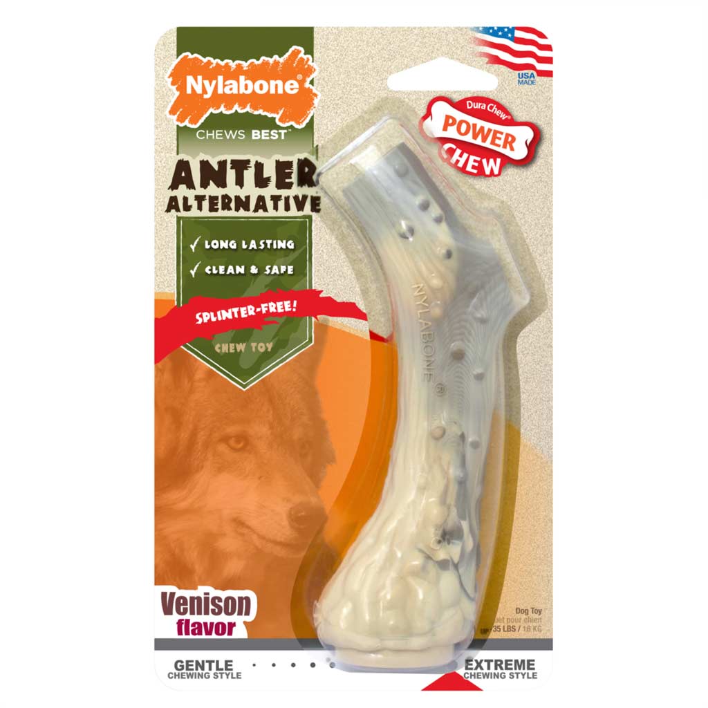 NYLABONE DURA CHEW ANTLER MED