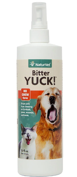 NATURVET BITTER YUCK! NO CHEW SPRAY 16OZ