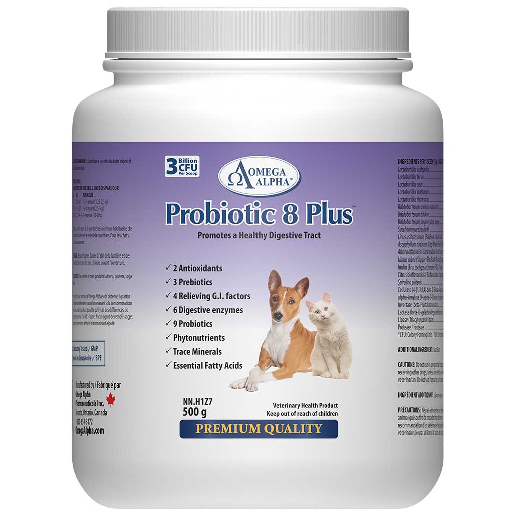 OMEGA ALPHA PET PROBIOTIC 8 PLUS 500G