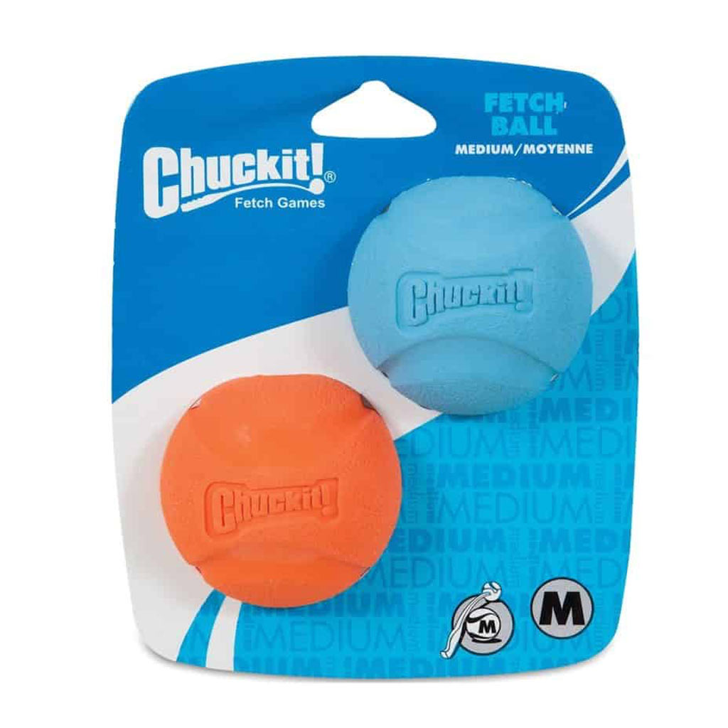 CHUCKIT FETCH BALL MED 2PK