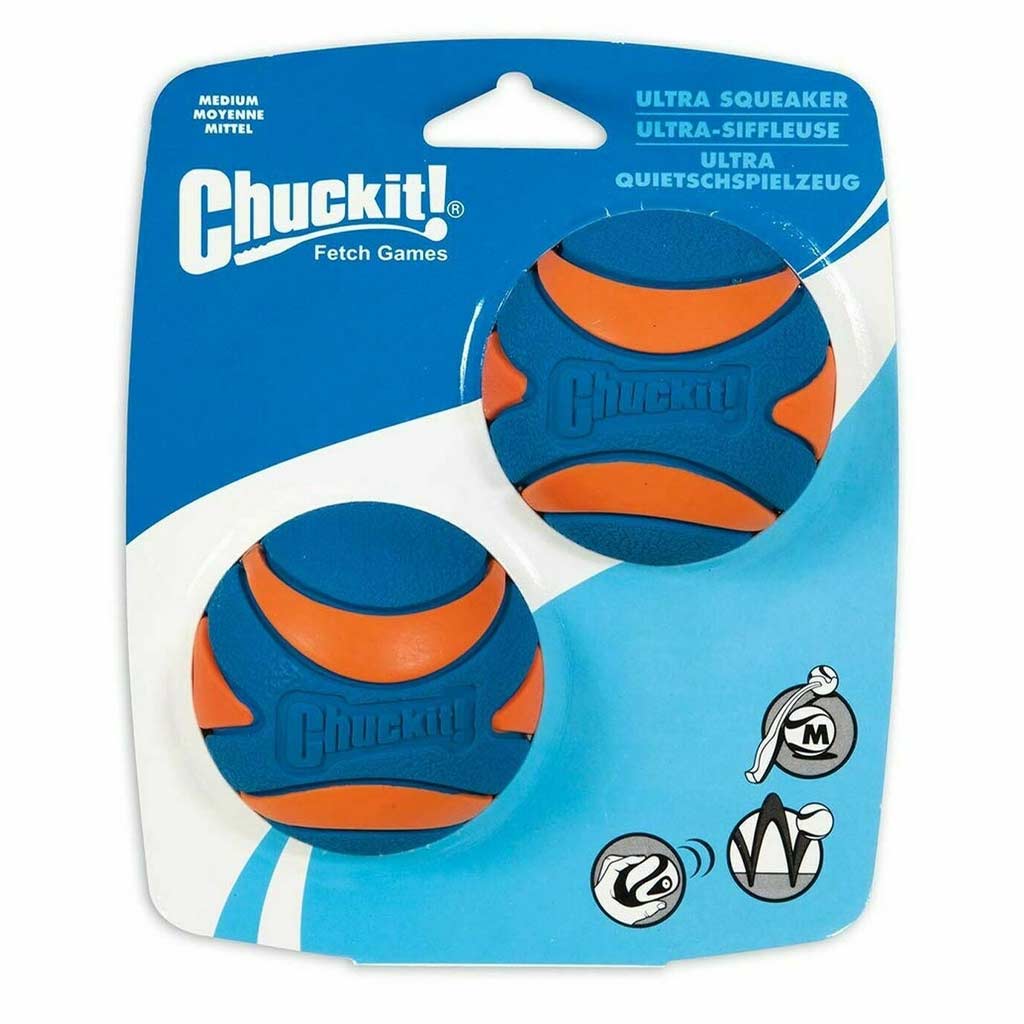 CHUCKIT ULTRA SQUEAKER BALL MED