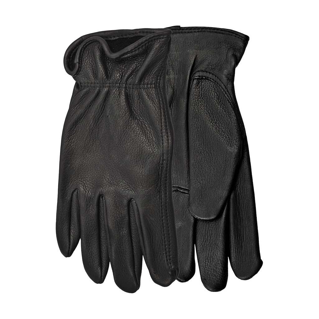 DMB - WATSON GLOVES MEN'S RANGE RIDER DEERSKIN MED WINTER BLACK