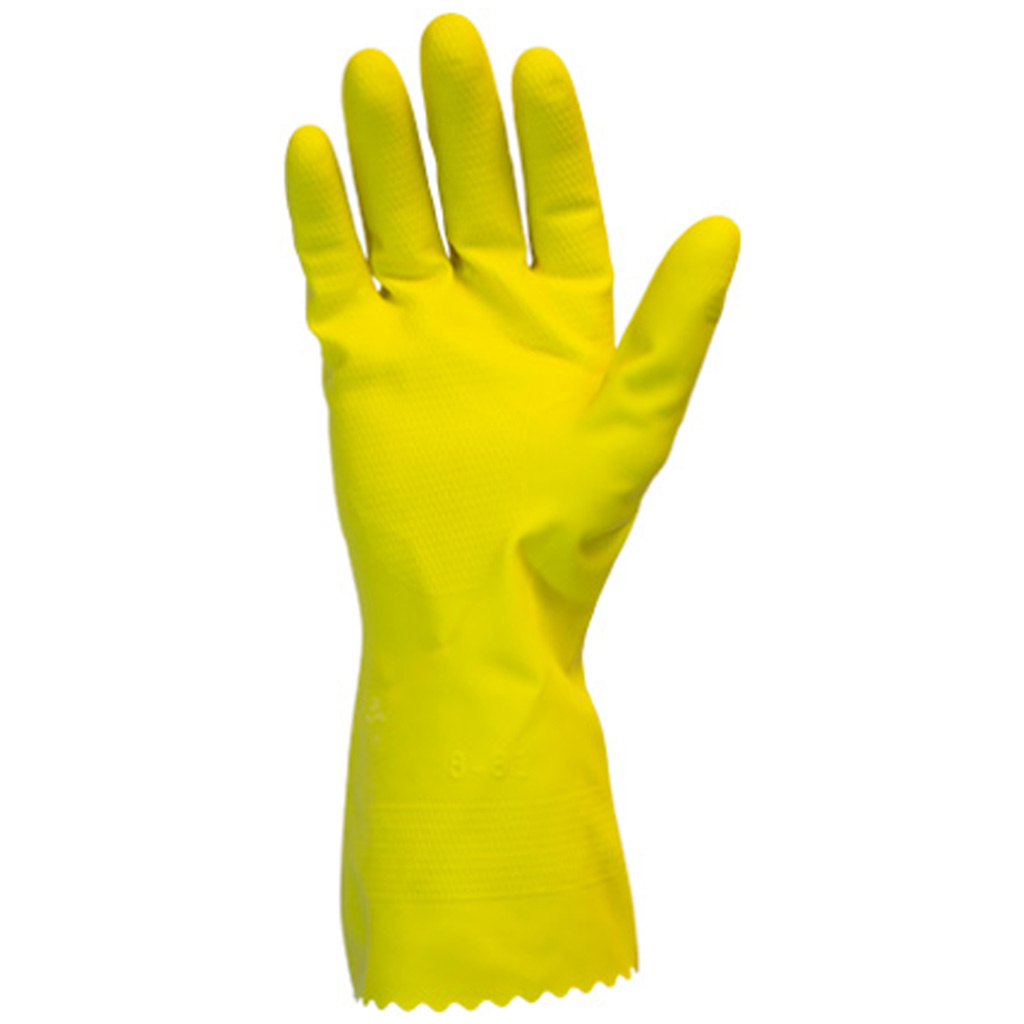 DV - GLOVE LRG 16MIL LATEX YELLOW