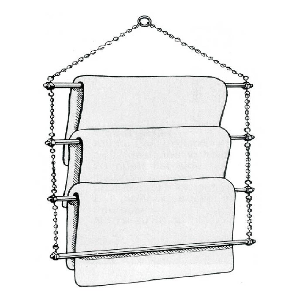 DMB - GER-RYAN BLANKET RACK WITH CHAIN STRAP 24&quot; BARS
