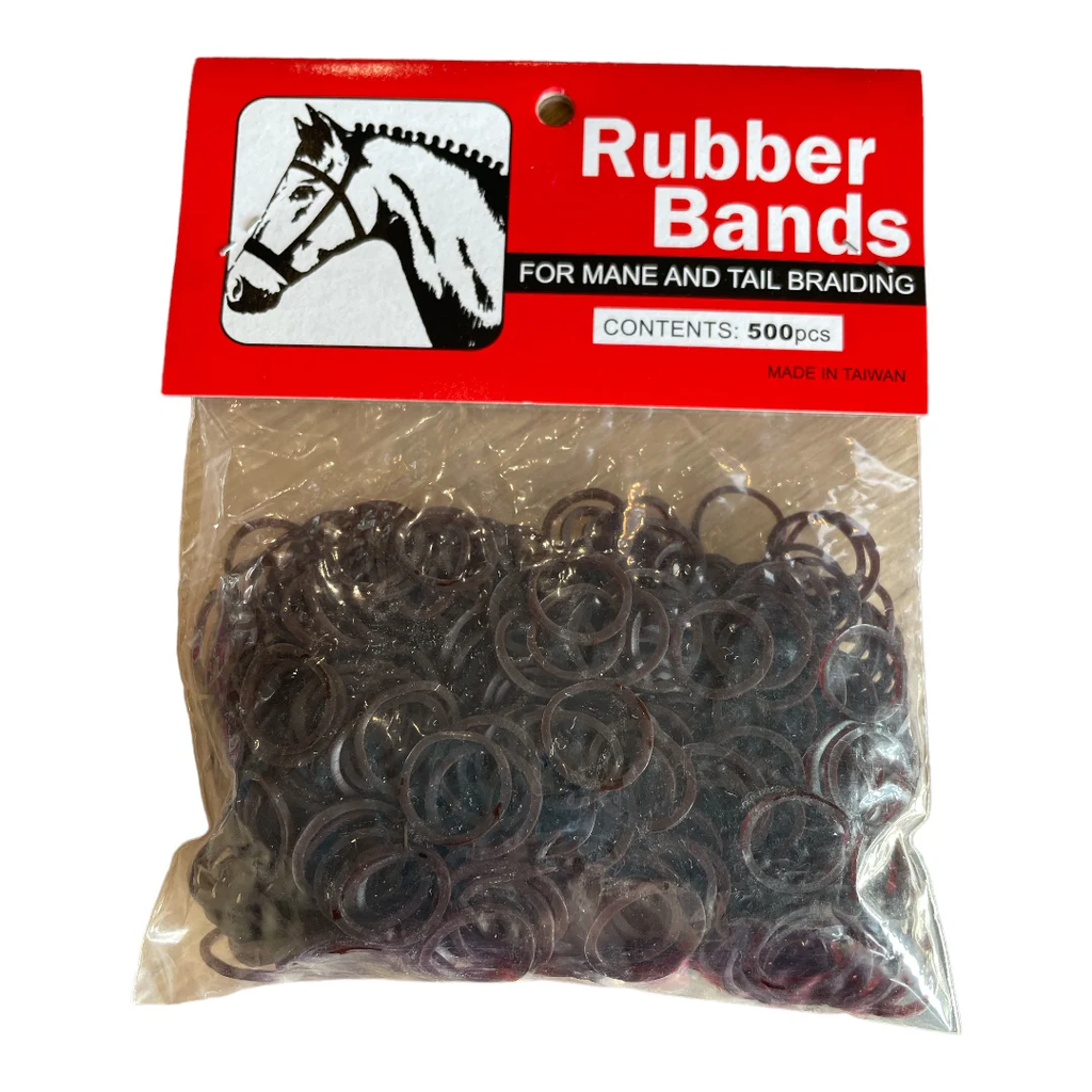 WECAN BRAIDING ELASTICS 1/2" BROWN 500/BAG