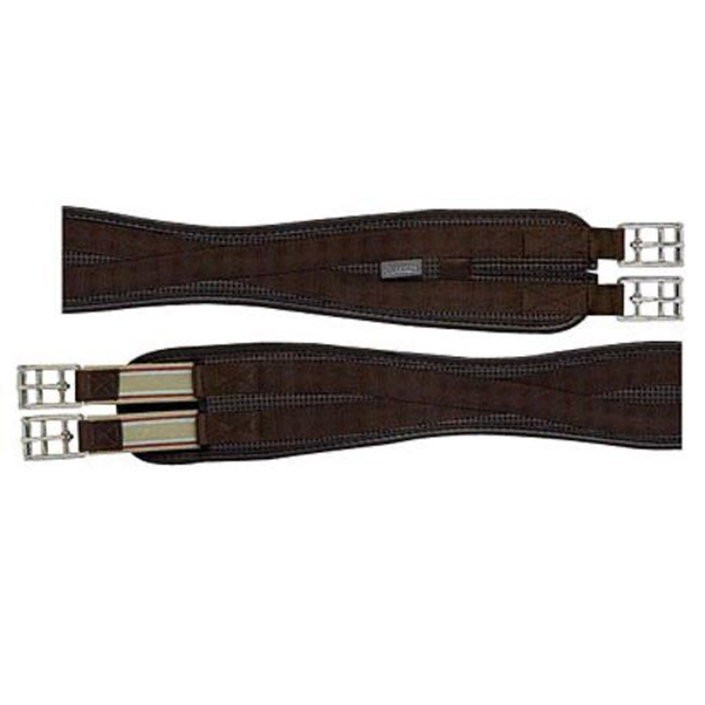 GER-RYAN ENGLISH GEL GIRTH ELASTIC END BROWN 48"