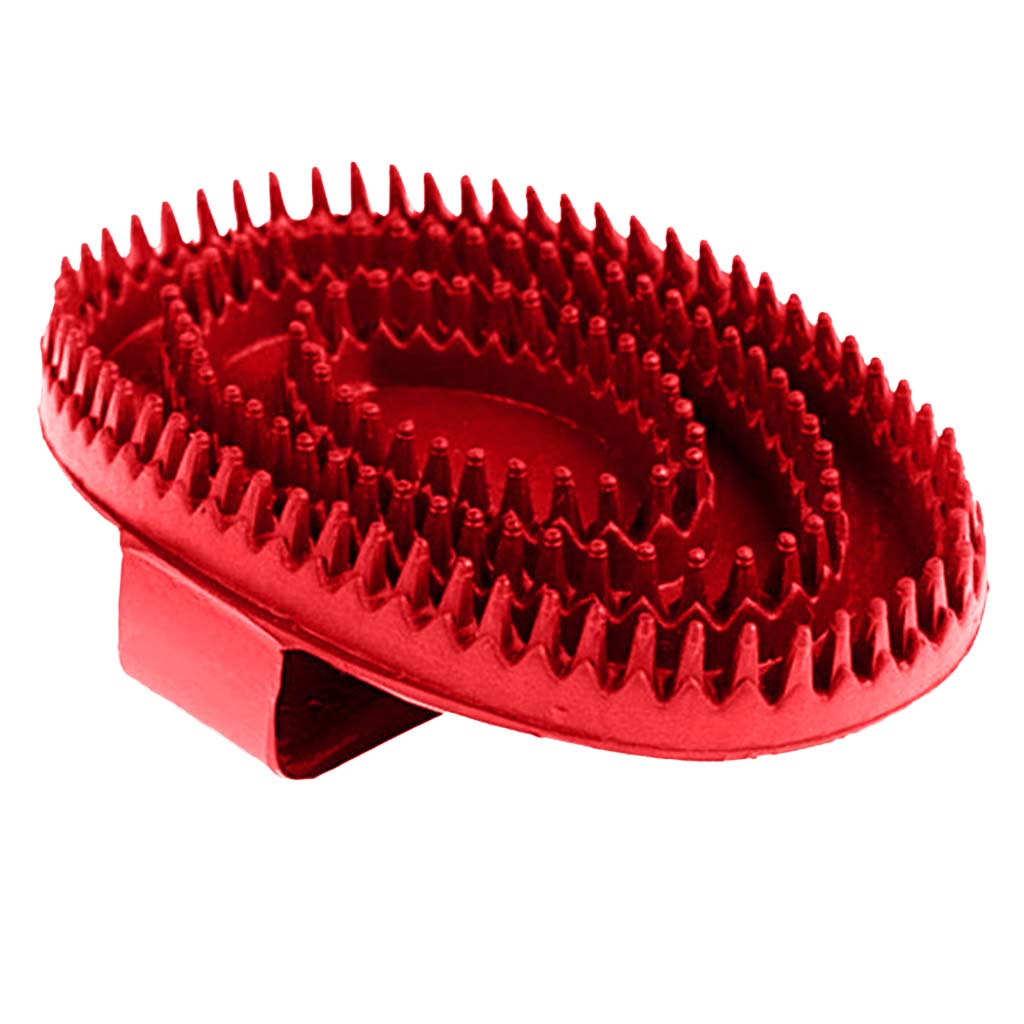 DV - GER-RYAN RUBBER OVAL CURRY COMB RED