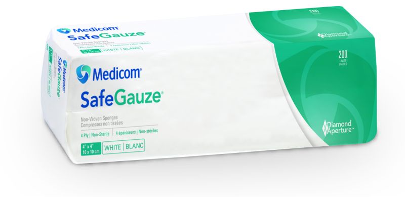SAFEGAUZE 4X4" SQUARES 200PK