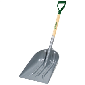 LANDSCAPERS SELECT GRAIN SHOVEL PLASTIC 14-1/4&quot; BLADE 29&quot; WOOD D-HANDLE